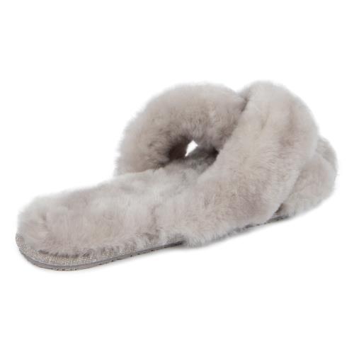 Ladies Daisy Sheepskin Slider Dove Extra Image 2